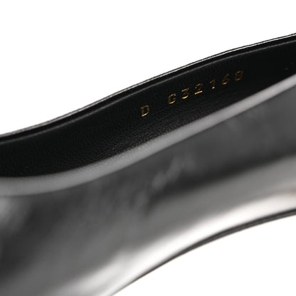 Chanel Calfskin Patent Cap Toe CC Pumps 40 Black White 9 of 10