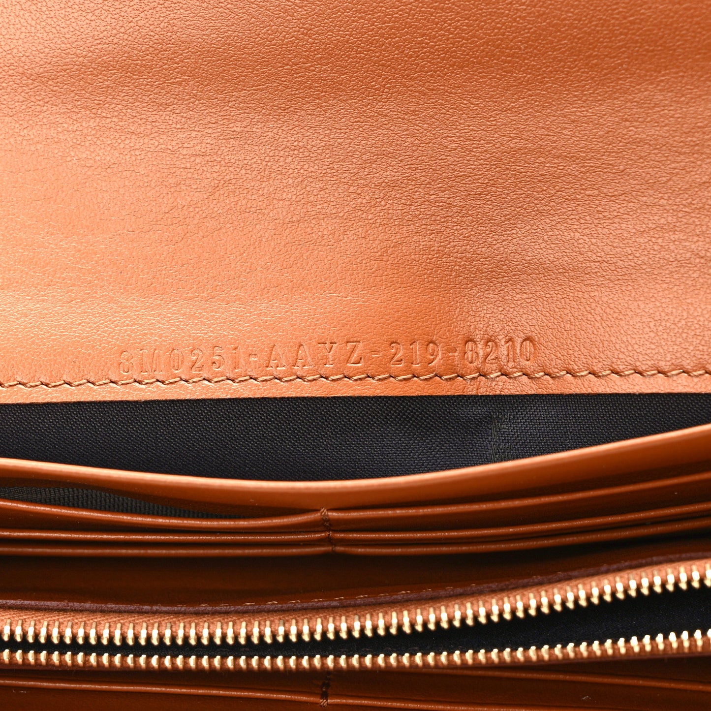Vitello King Tamponato Logo Embossed Continental Wallet Cuoio