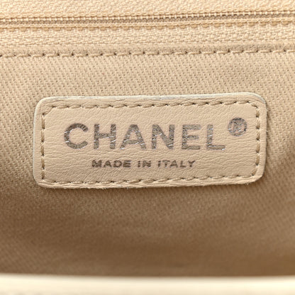 Chanel Calfskin Diamond Stitch Accordion Flap White 6 of 13