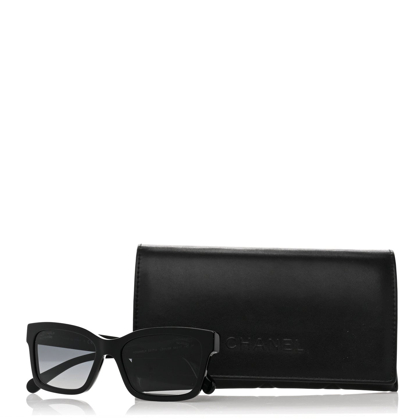 Acetate Polarized Square Sunglasses 5417-A Black