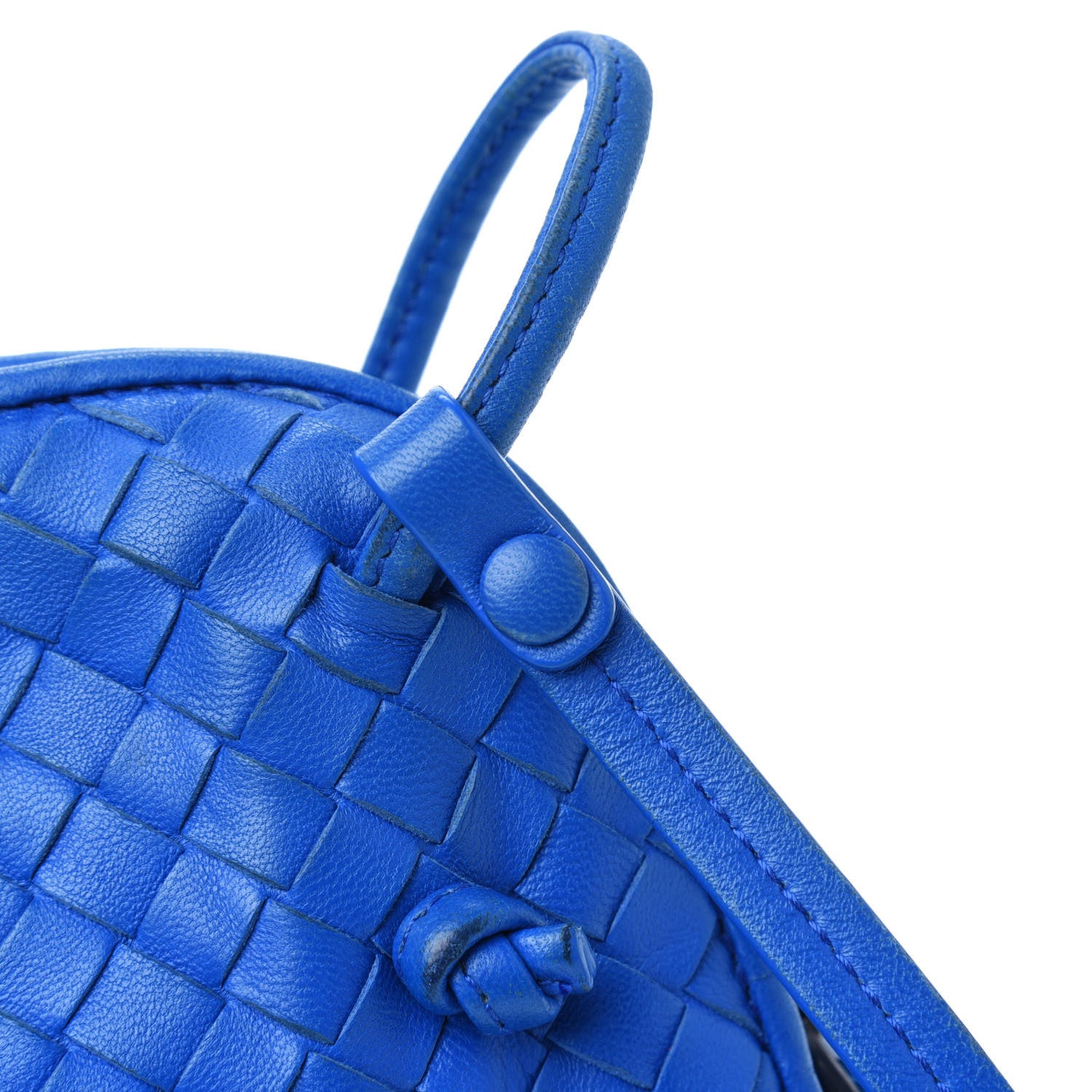 Bottega Veneta Nappa Intrecciato Pillow Crossbody Messenger Signal Blue 28 of 31
