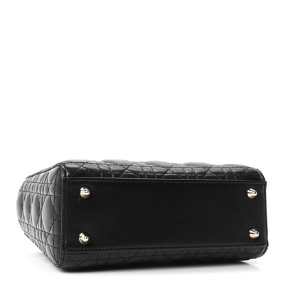 Christian Dior Lambskin Cannage Small My ABCDior Lady Dior Black 3 of 9