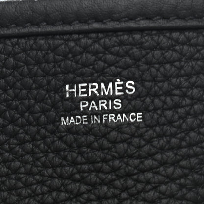 Hermes Taurillon Clemence Evelyne III PM Black 6 of 10