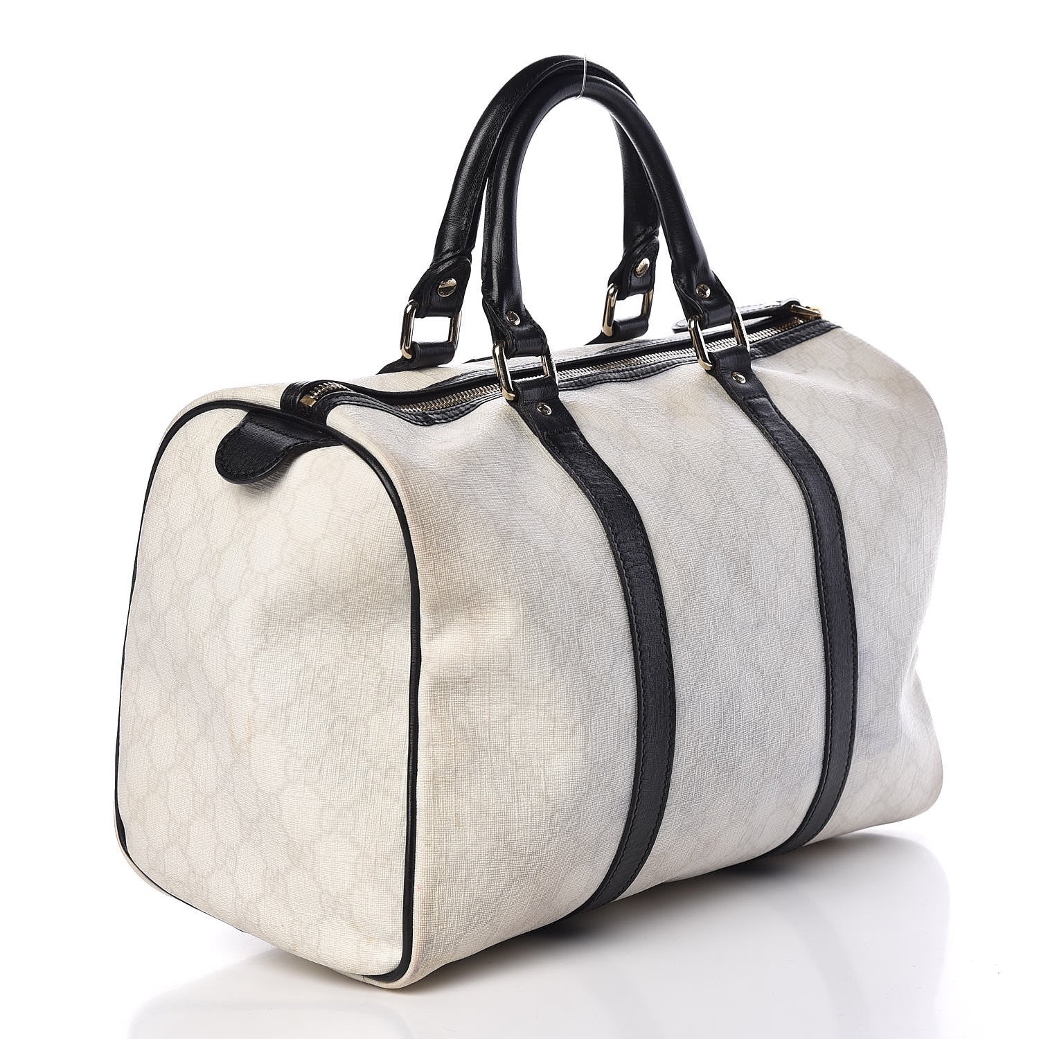 Gucci GG Plus Monogram Medium Joy Boston White Black 3 of 27