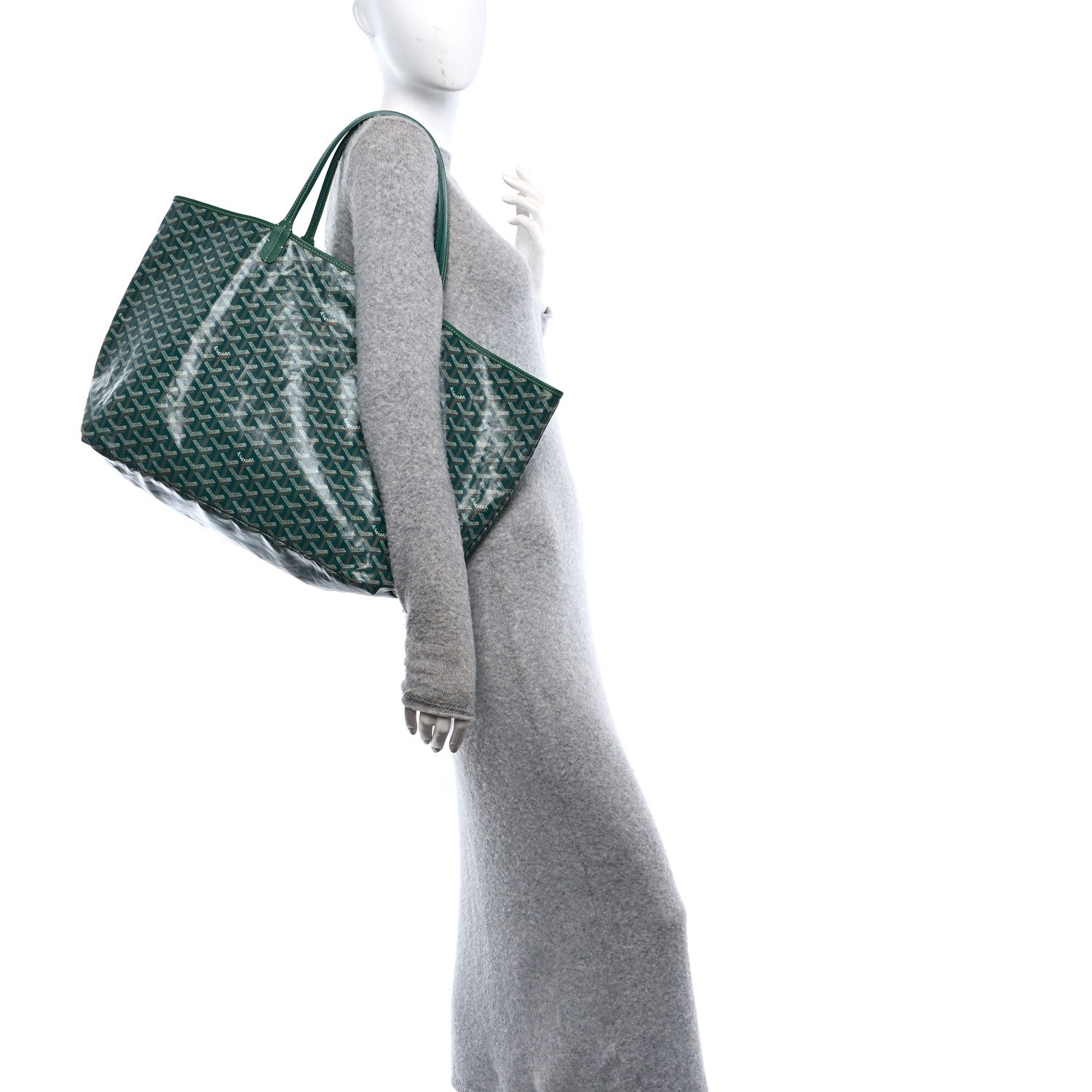 Goyard Goyardine Saint Louis GM Green 2 of 11