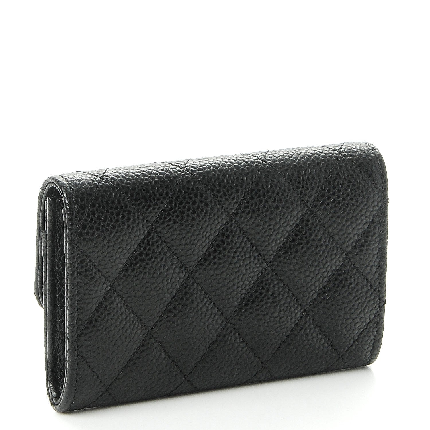 Chanel Caviar Quilted Flap Card Holder Black 3 of 9
