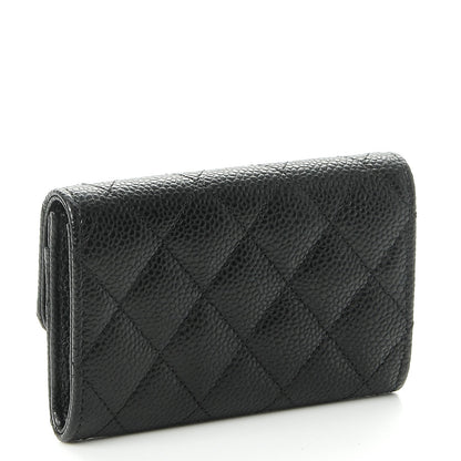 Chanel Caviar Quilted Flap Card Holder Black 3 of 9