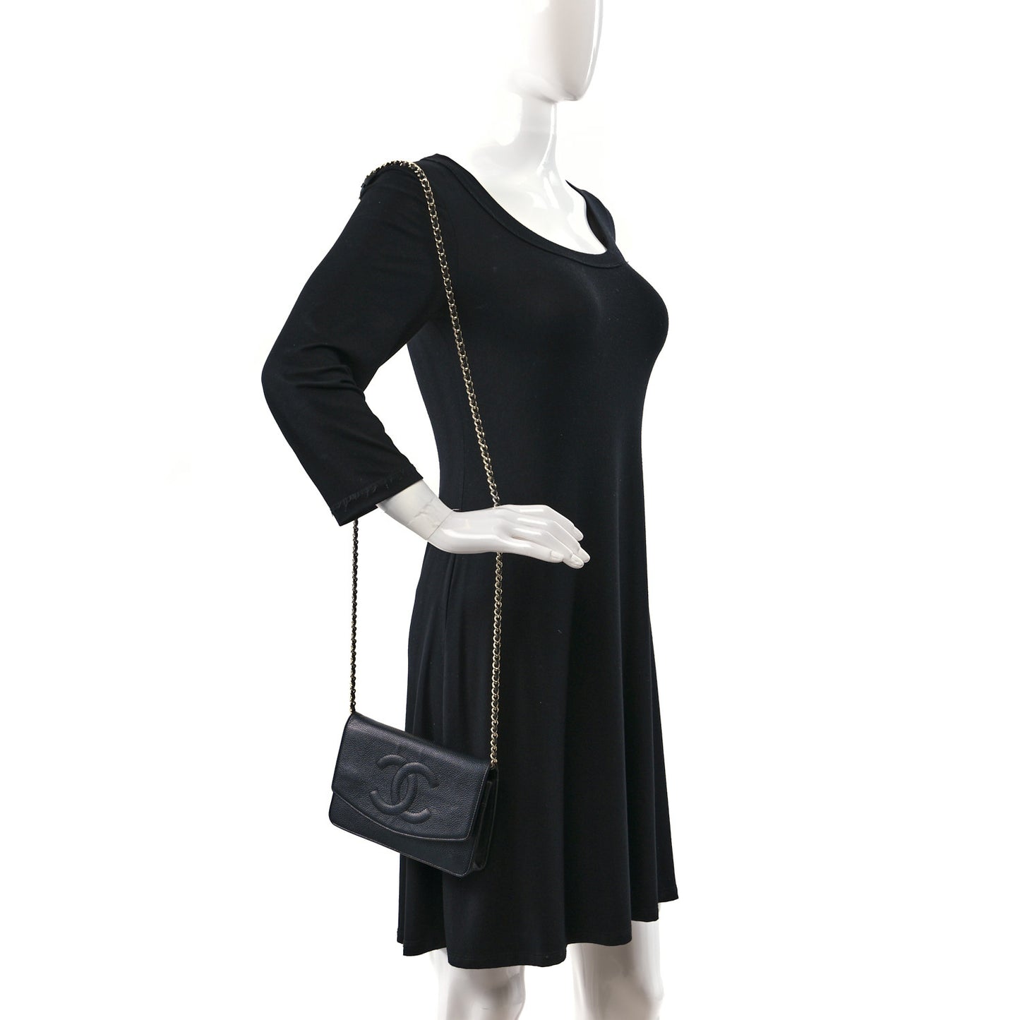 Caviar Timeless CC Wallet on Chain WOC Black