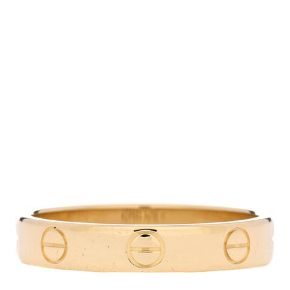 Cartier 18K Yellow Gold 3.5mm LOVE Wedding Band Ring 55 7.25 3 of 4