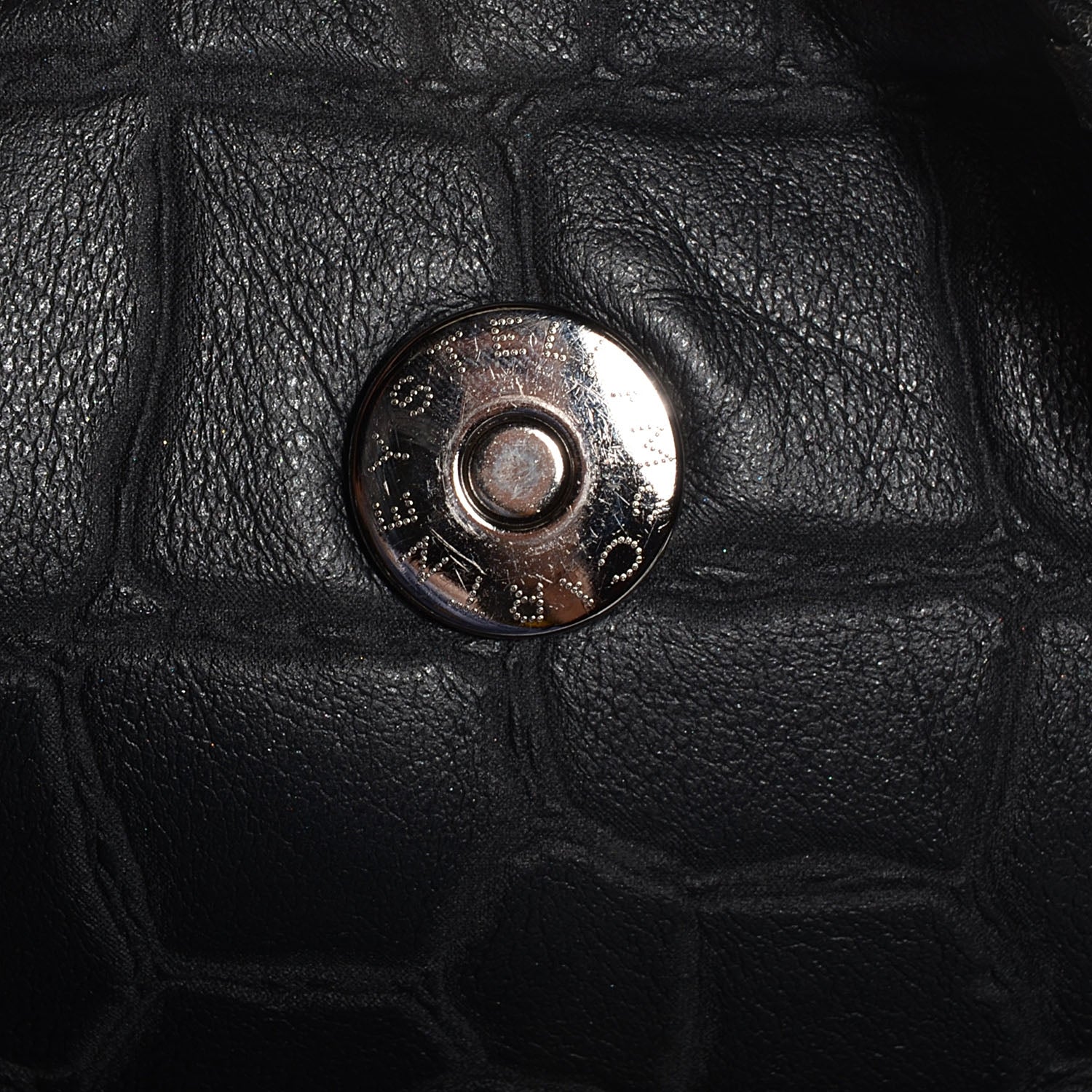 Stella McCartney Embossed Croc Faux Leather Large Falabella Black 6 of 13