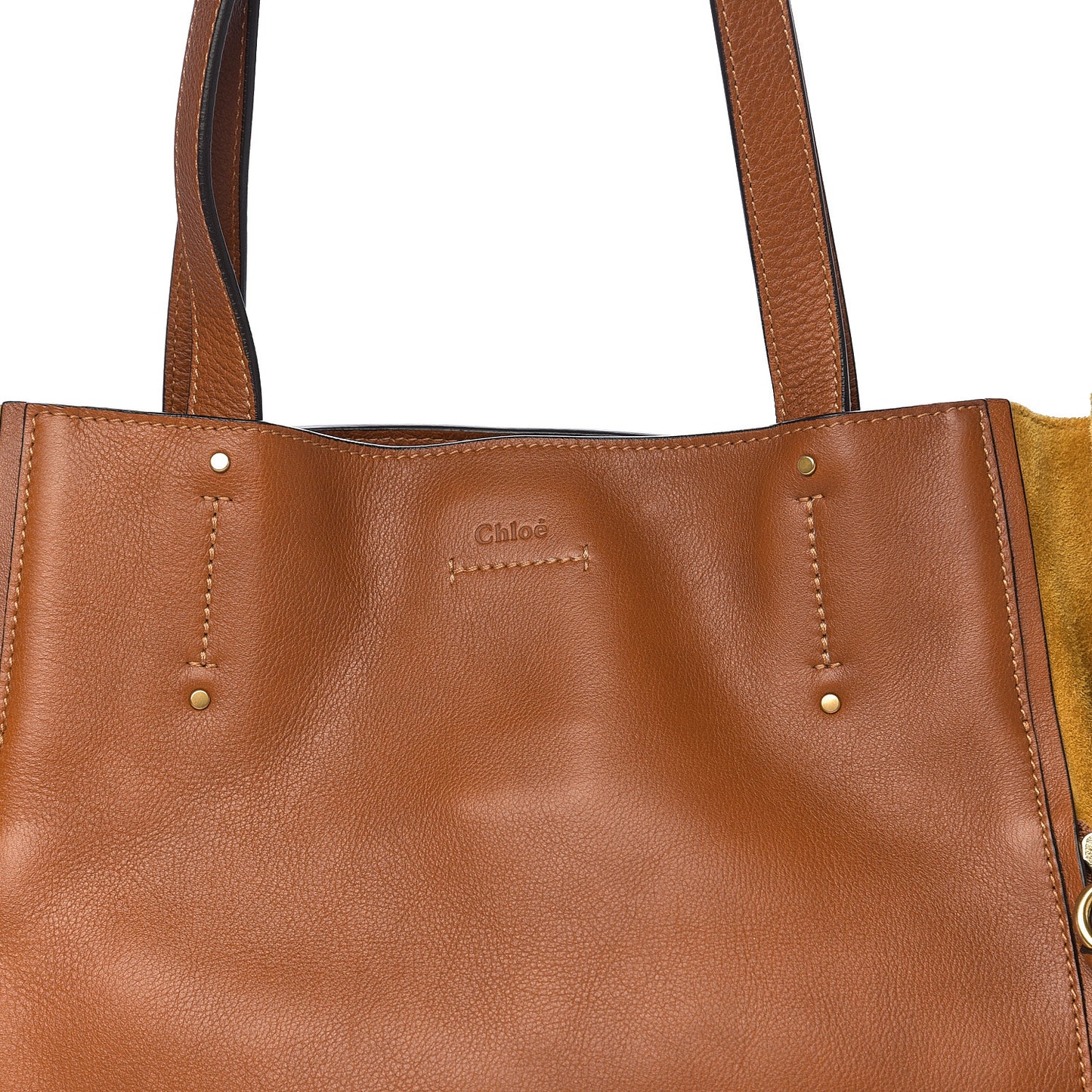 Smooth Calfskin Medium Milo Shopping Tote Caramel