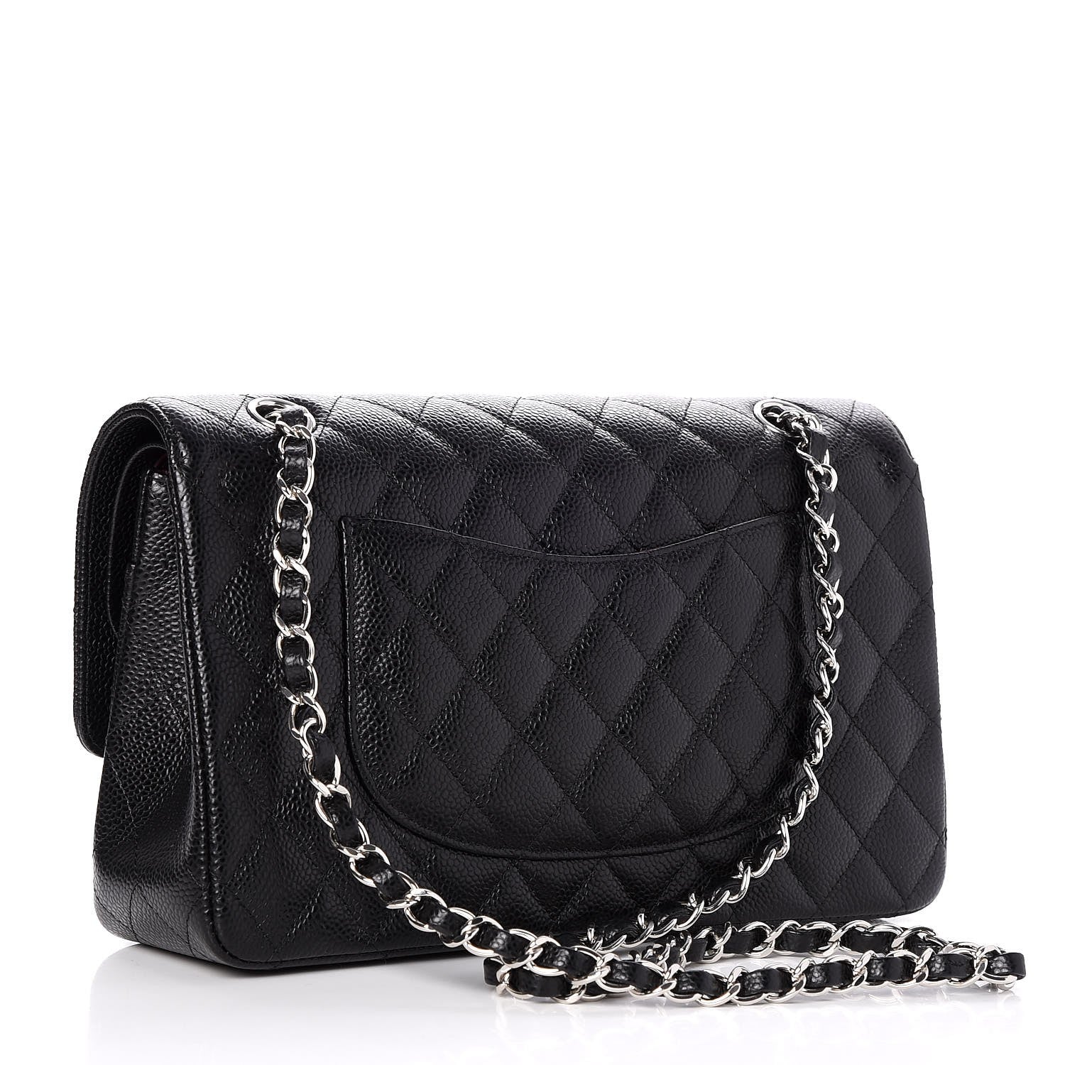 Chanel Caviar Quilted Medium Double Flap Black 3 of 8