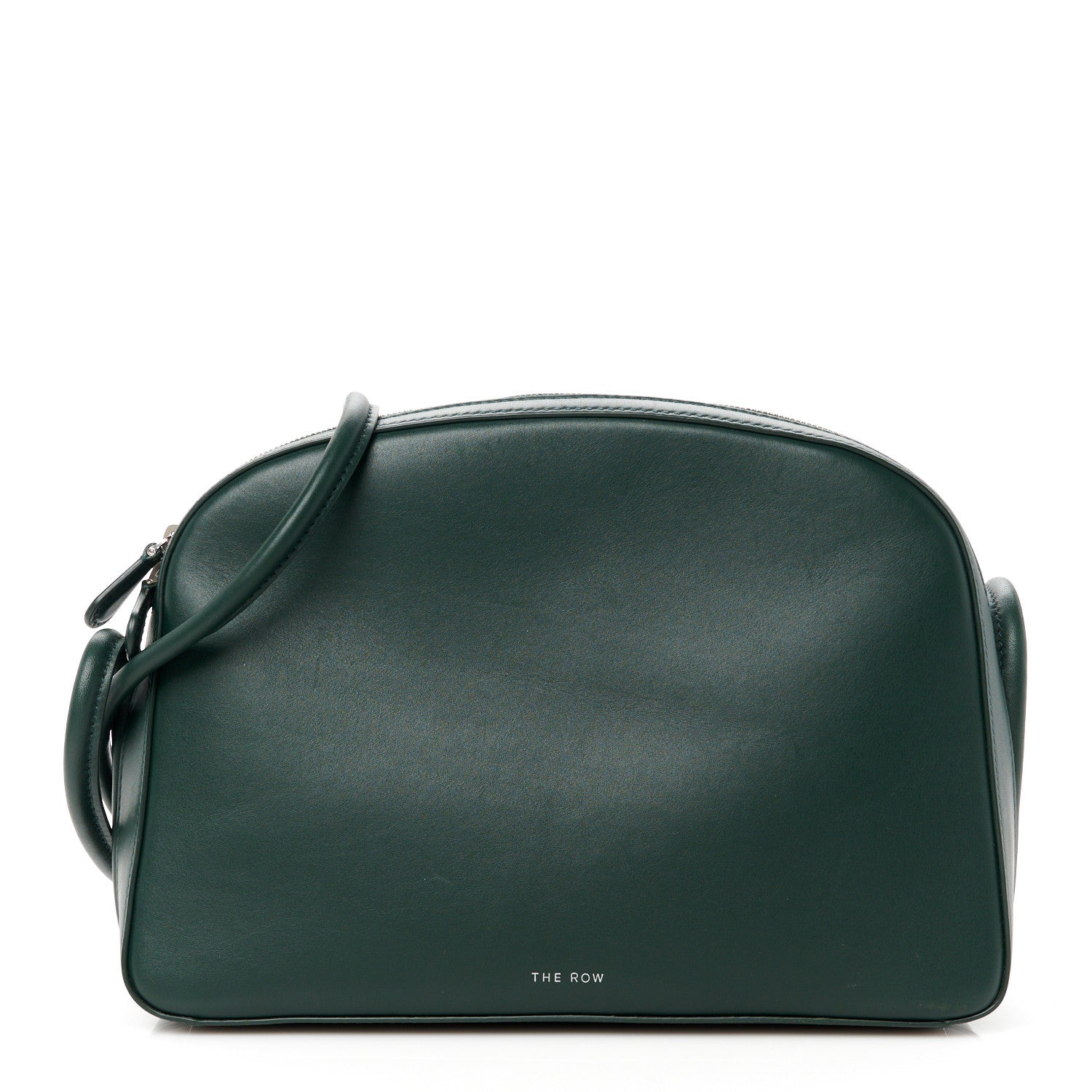 The Row Calfskin Single Mignon Shoulder Bag Bottle Green 1 of 9