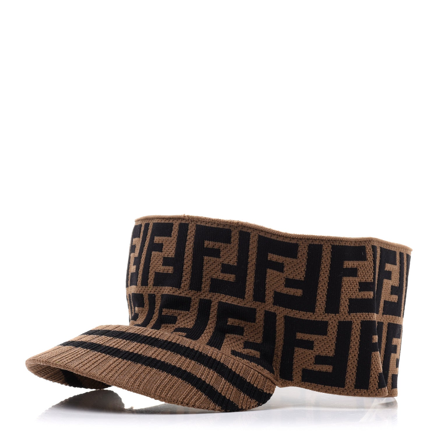 Fendi Nylon FF Stretch Visor Tobacco 1 of 8