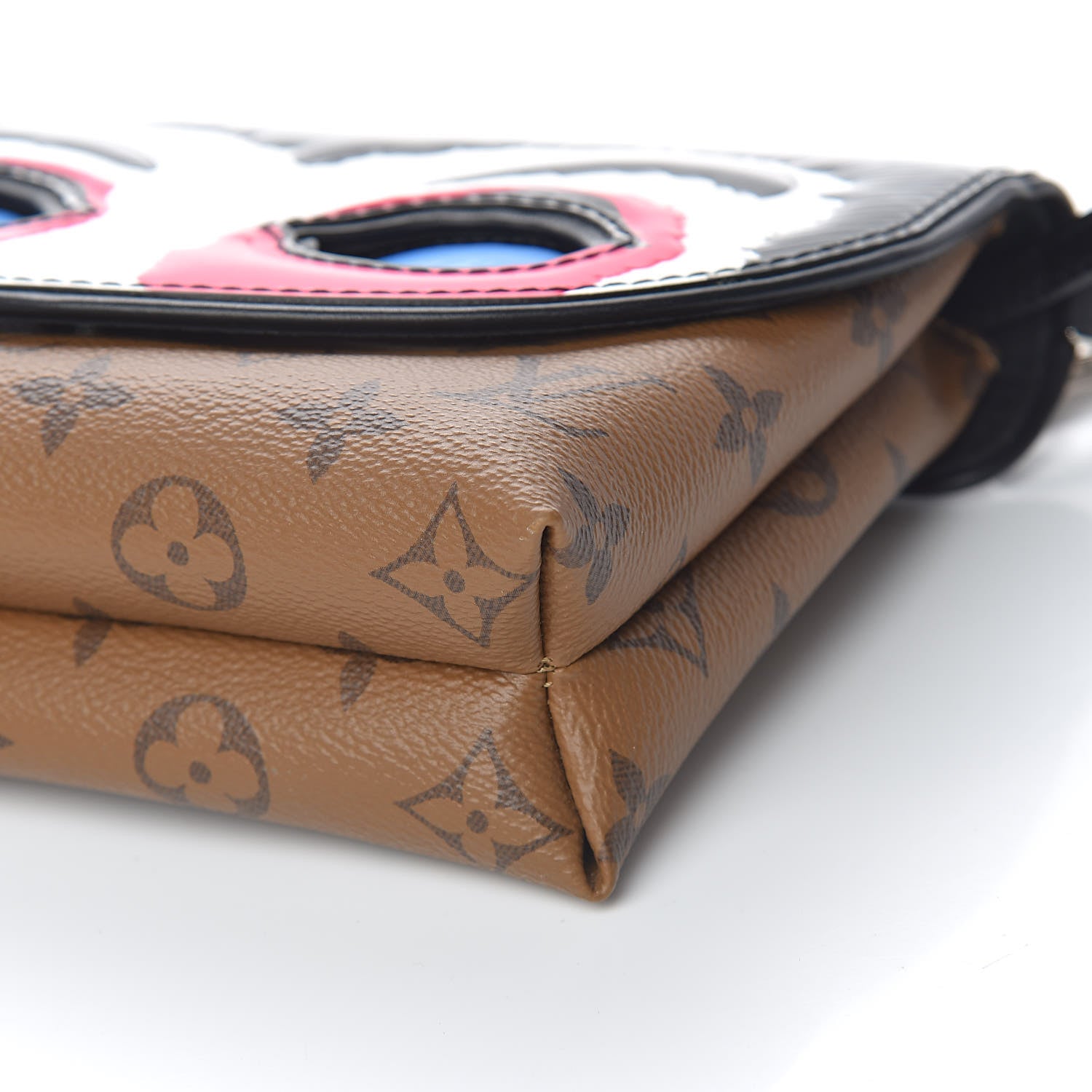 Louis Vuitton Reverse Monogram Kabuki Pochette Black 8 of 10