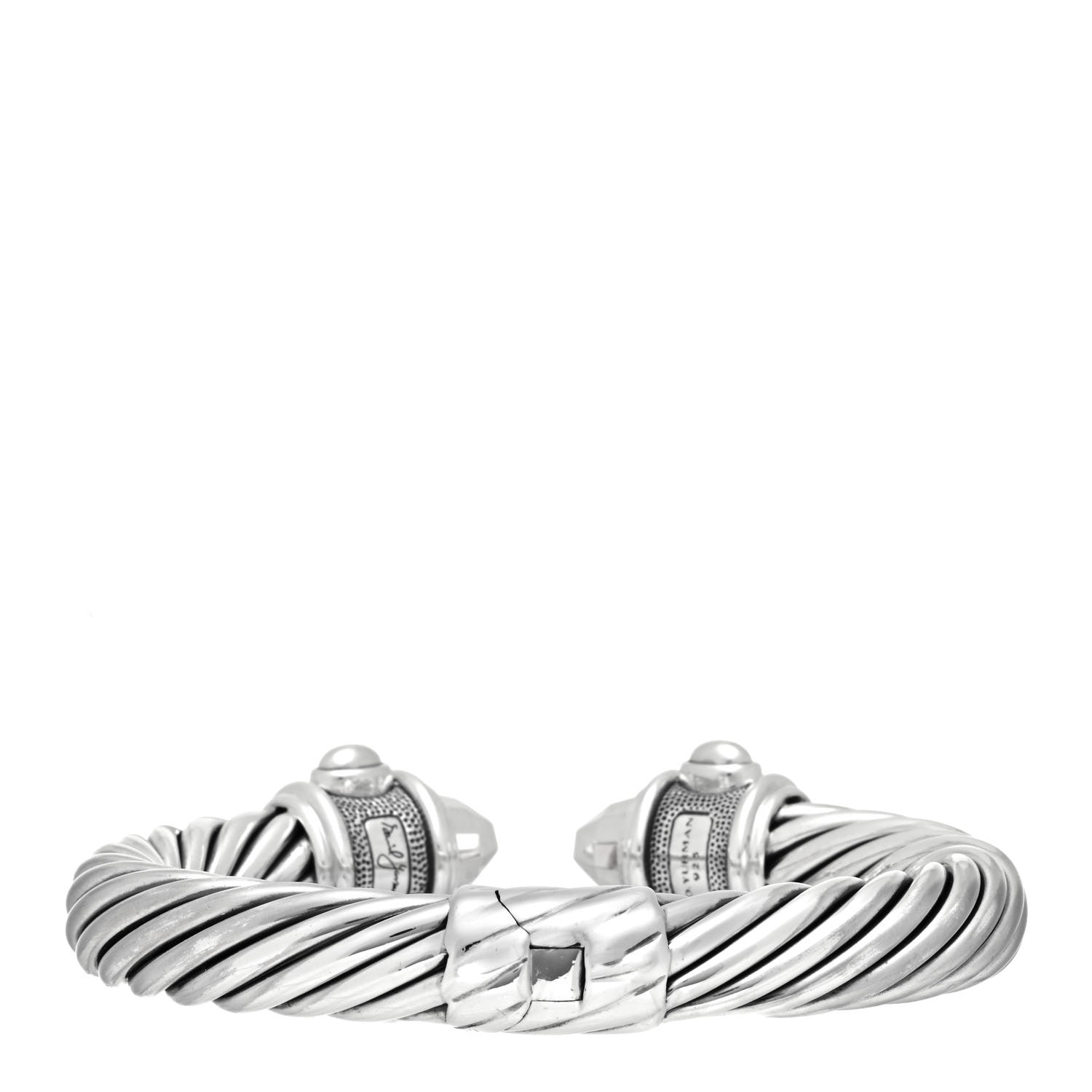 David Yurman Sterling Silver 10mm Renaissance Cable Bracelet 3 of 4