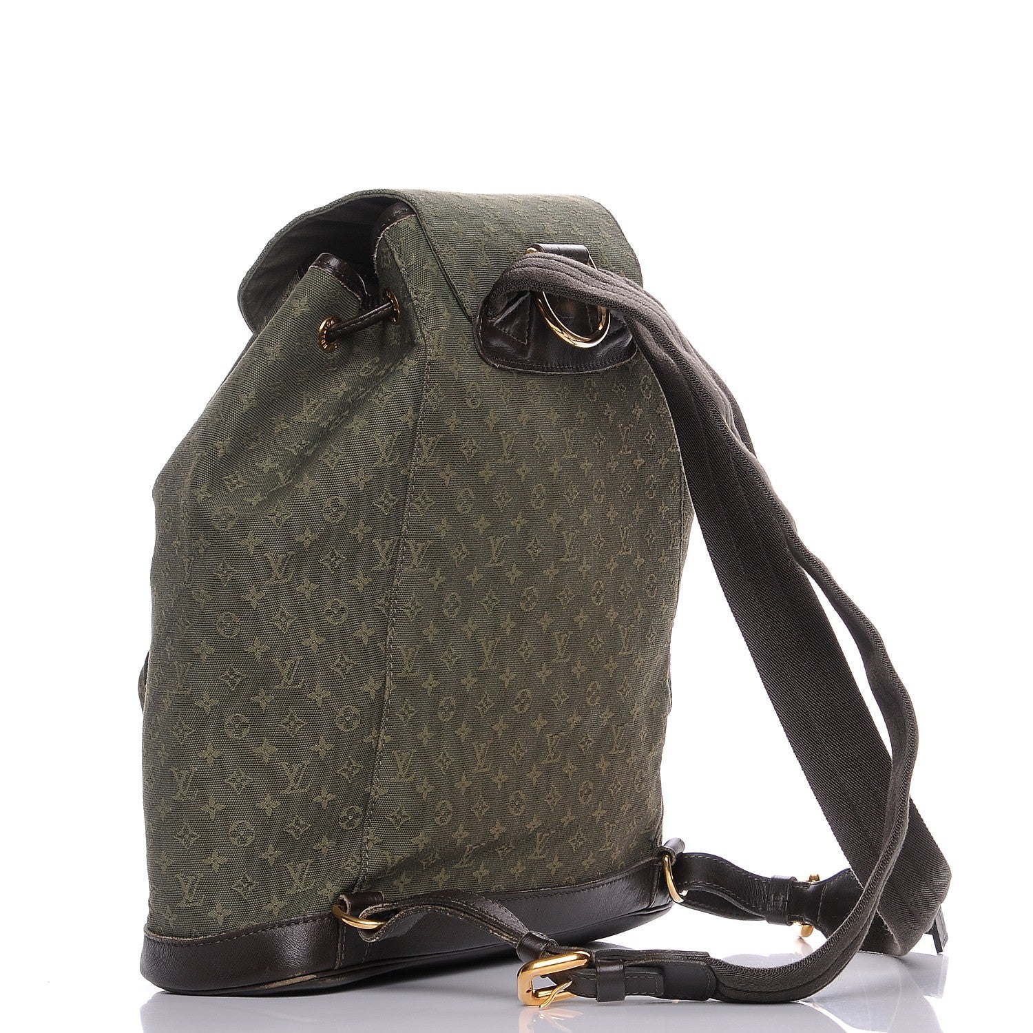 Louis Vuitton Mini Monogram Montsouris GM Backpack Kaki 3 of 8