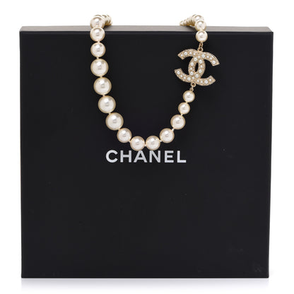 Chanel Pearl CC 100th Anniversary Necklace Light Gold 6 of 6