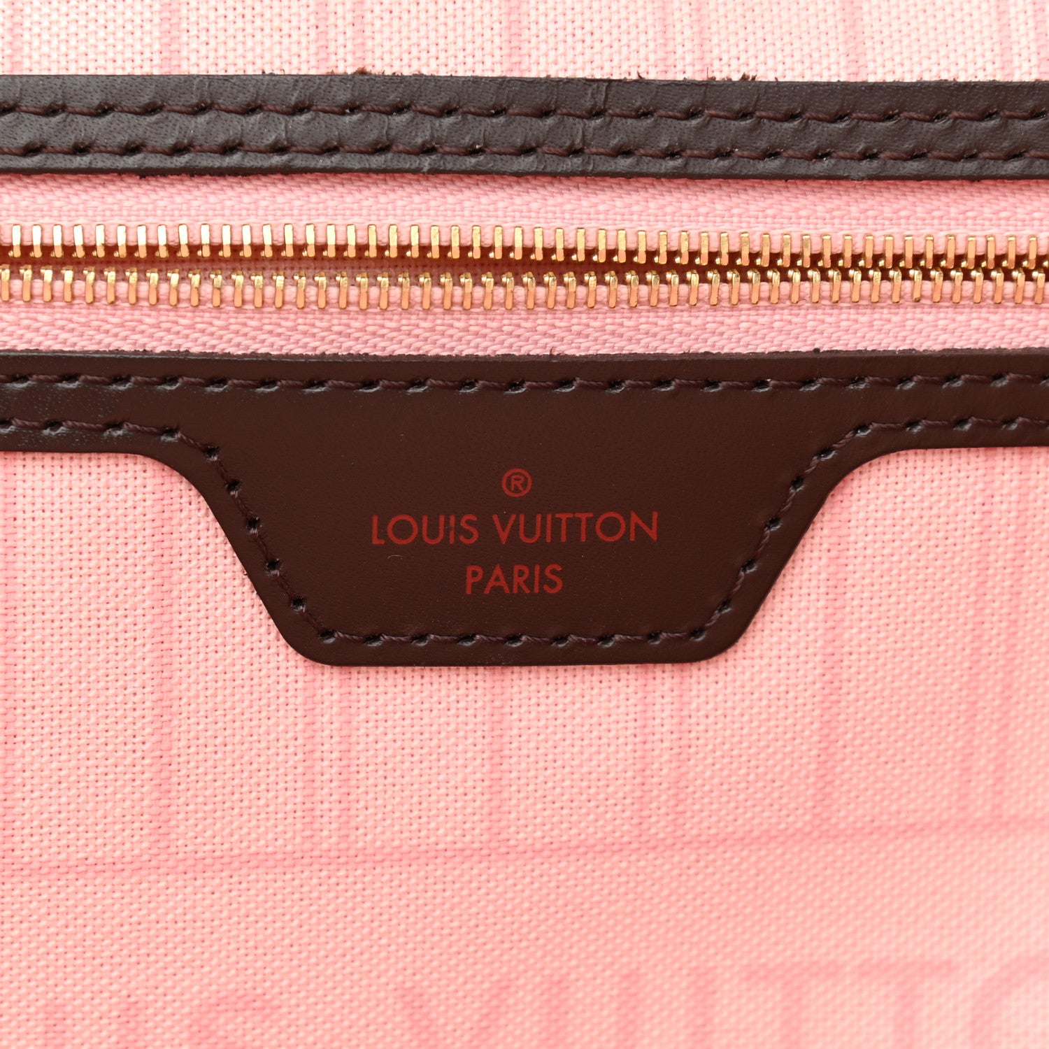 Louis Vuitton Damier Ebene Neo Neverfull MM Rose Ballerine 7 of 11