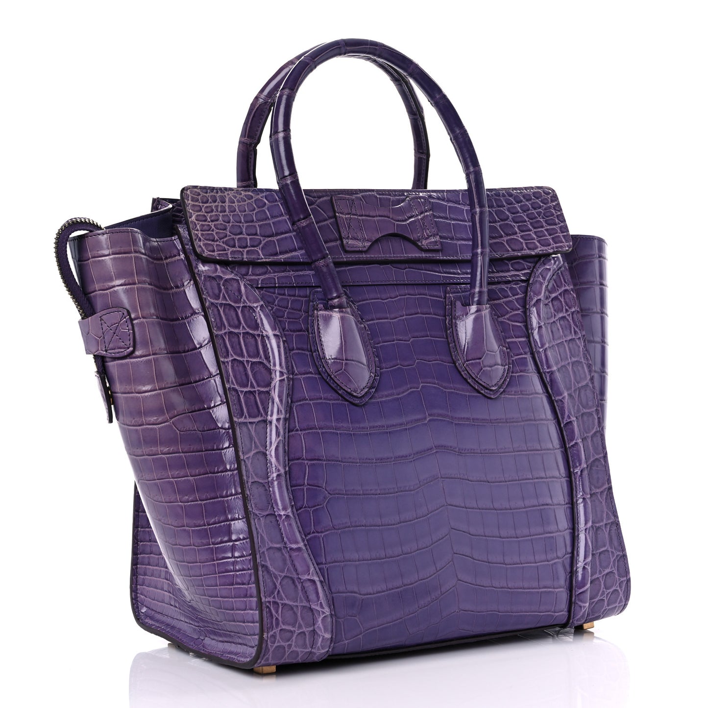 Crocodile Mini Luggage Purple
