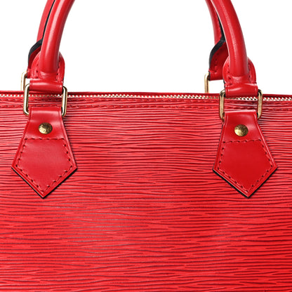 Louis Vuitton Epi Speedy 30 Castillan Red 9 of 13