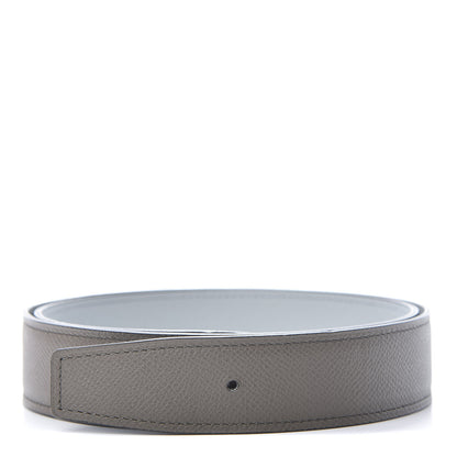 Hermes Epsom 32mm Belt Strap 80 Etain Bleu Glacier 1 of 7
