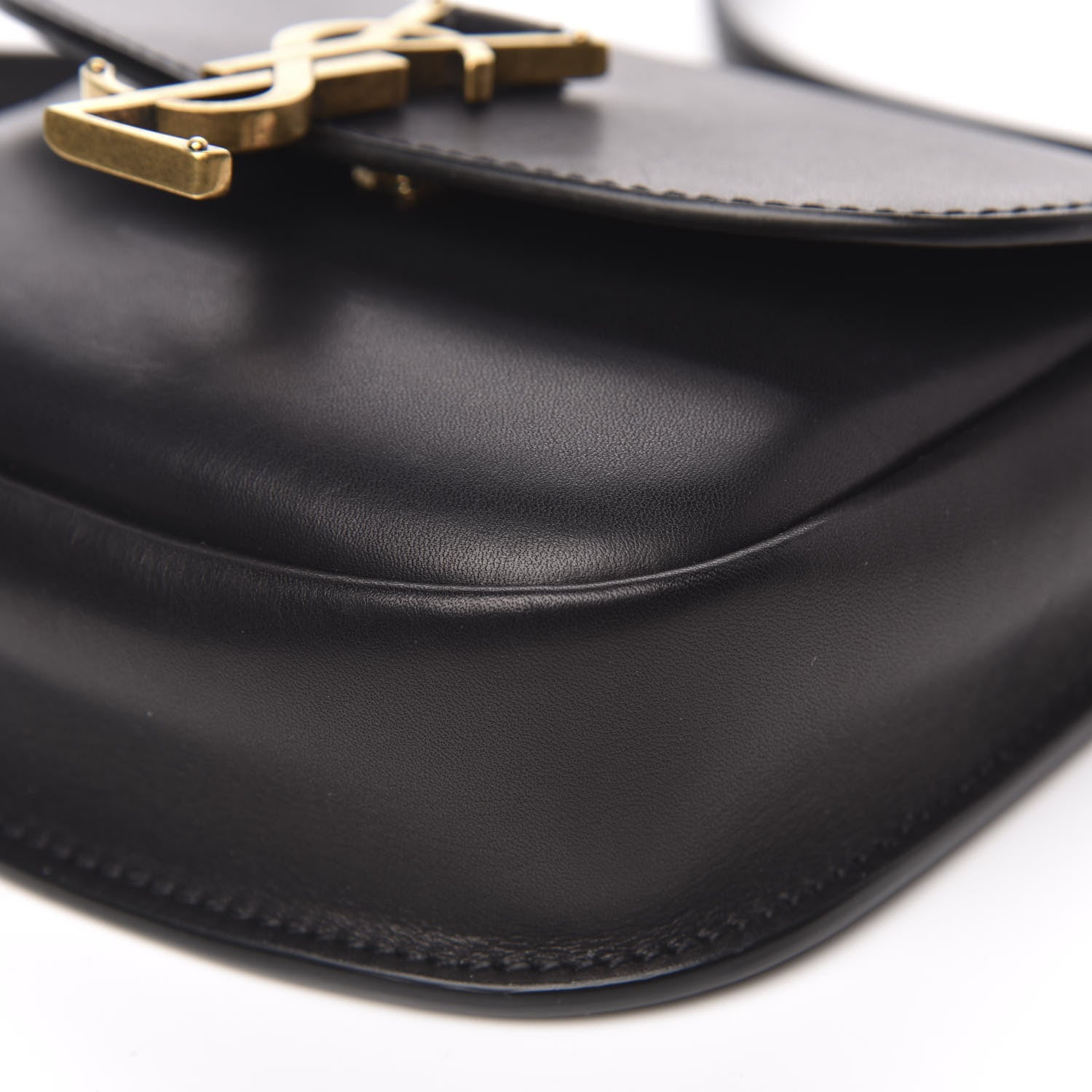 Saint Laurent Smooth Calfskin Mini Classic Monogram Kaia Satchel Black 7 of 8