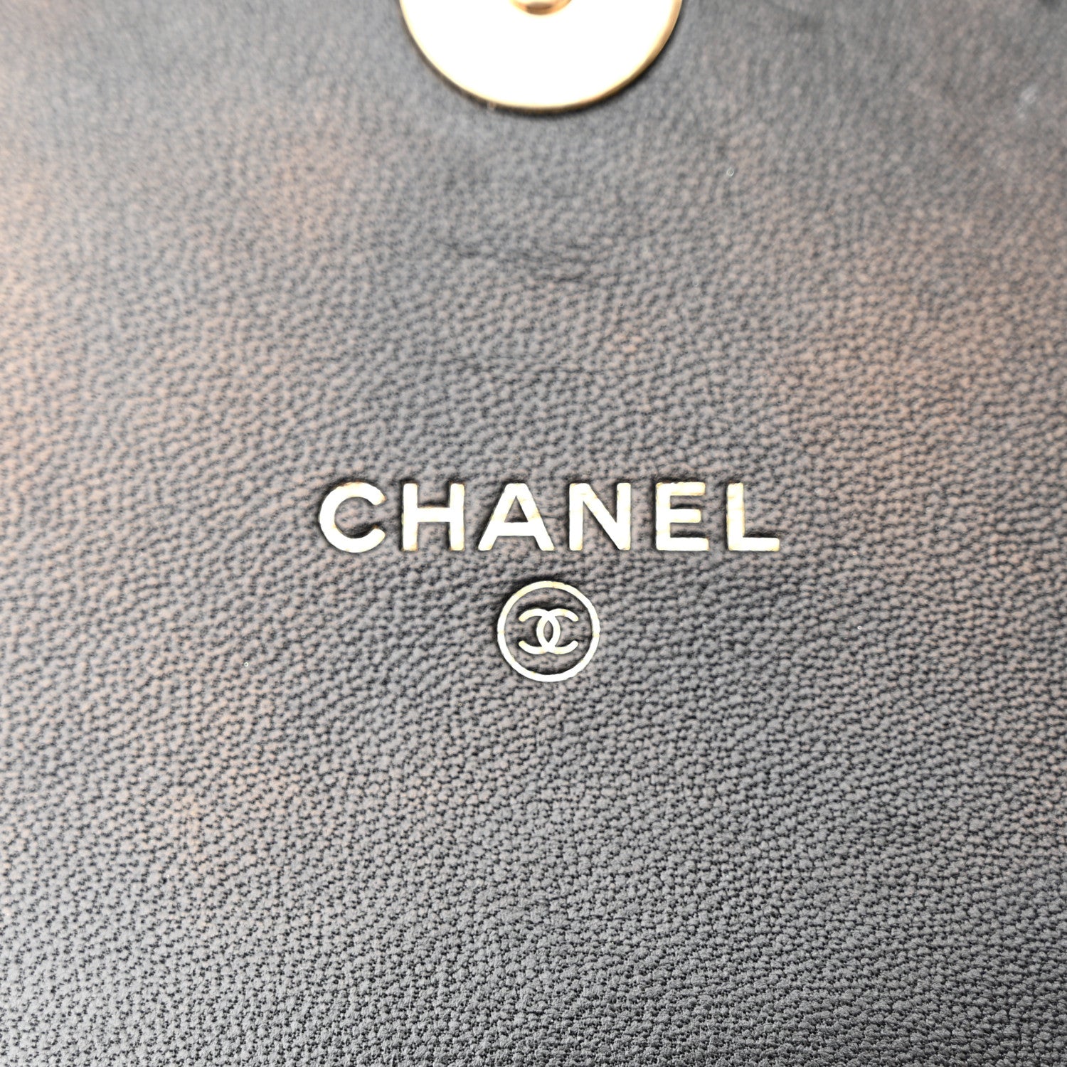 Chanel Lambskin Quilted CC Pearl Enamel Clutch on Chain WOC Black 6 of 12