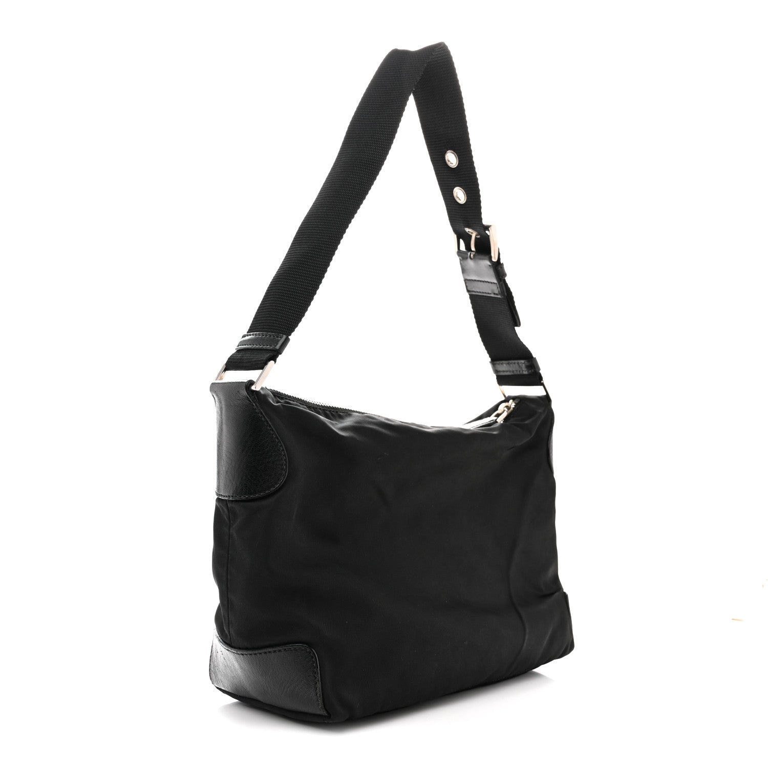 Prada Nylon Shoulder Bag  Black 3 of 15