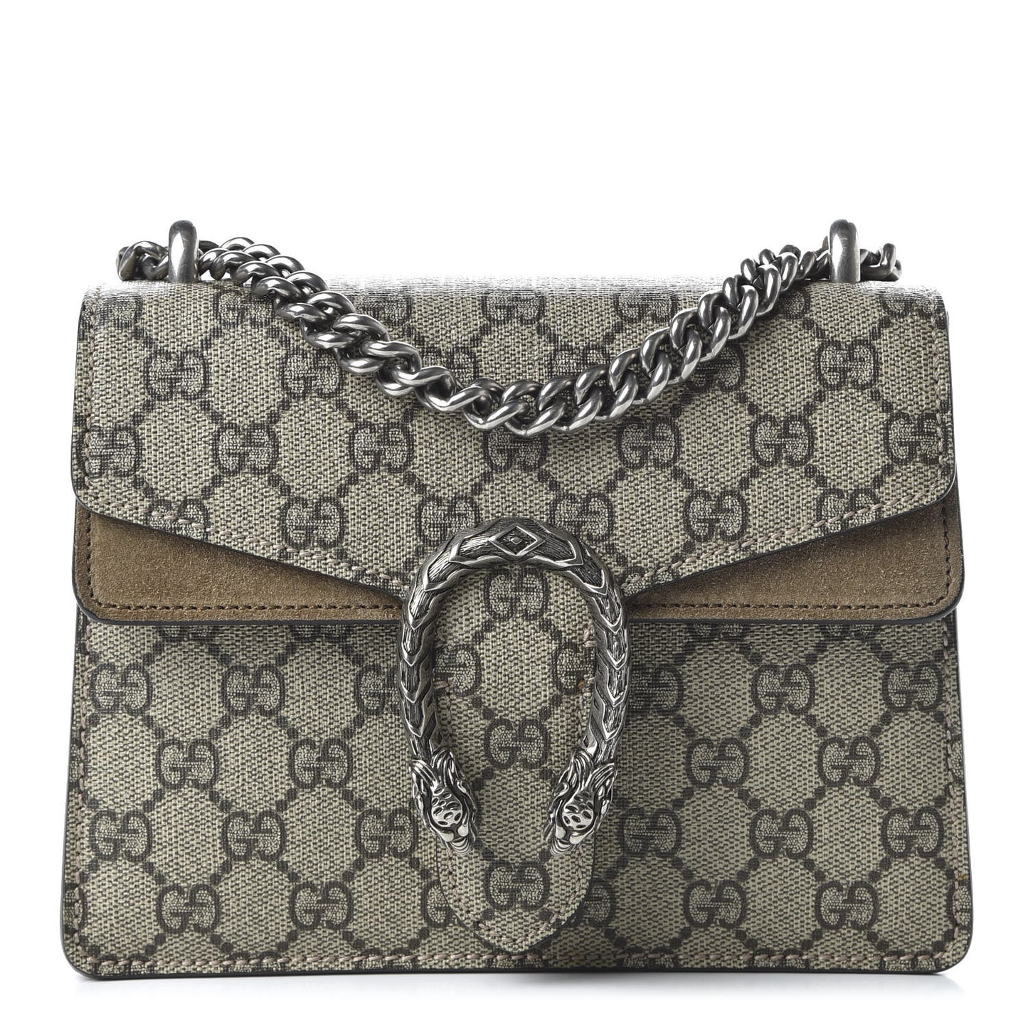 GG Supreme Monogram Mini Dionysus Shoulder Bag Taupe