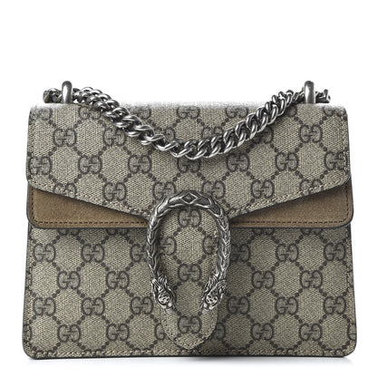 Gucci GG Supreme Monogram Mini Dionysus Shoulder Bag Taupe 1 of 10