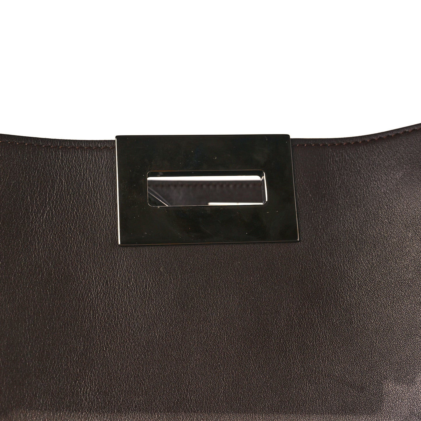 Calfskin Natalia Tote Dark Brown