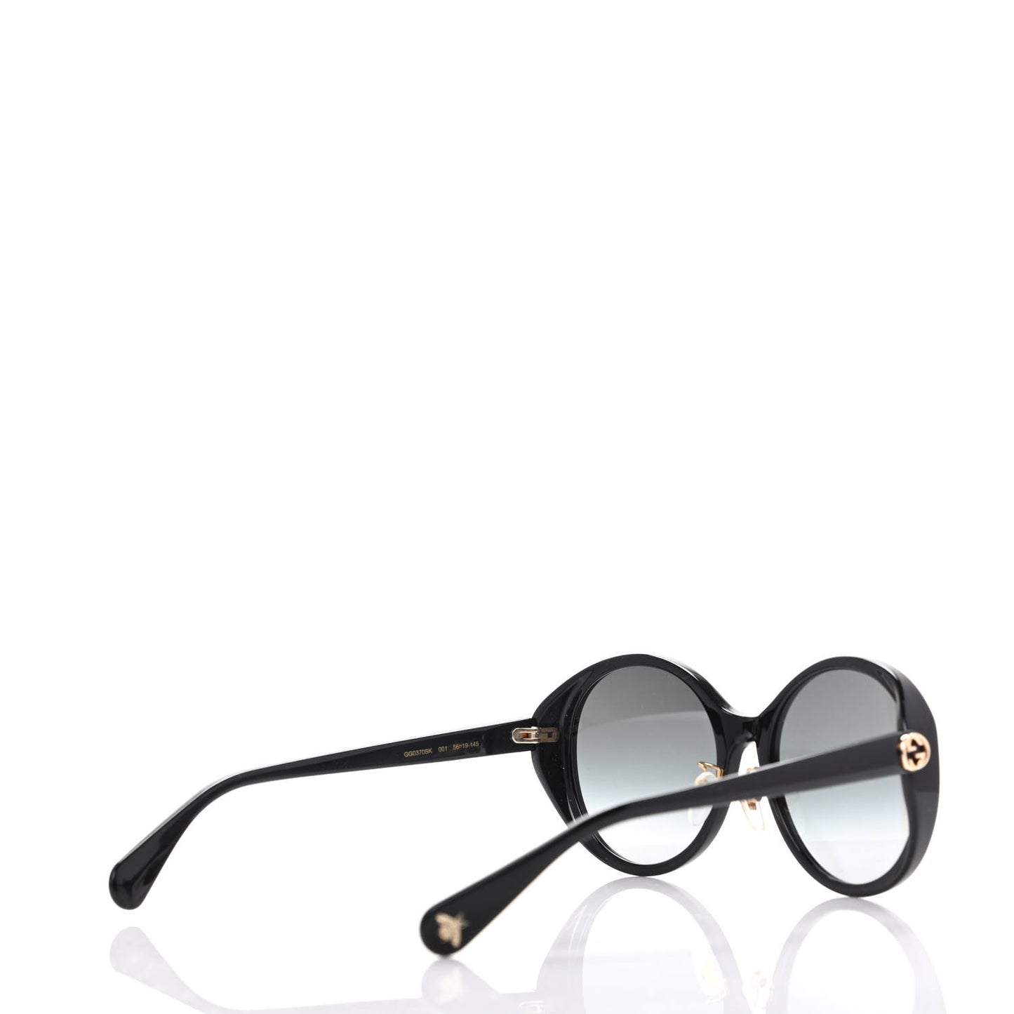 Acetate Round Sunglasses GG0370 Black