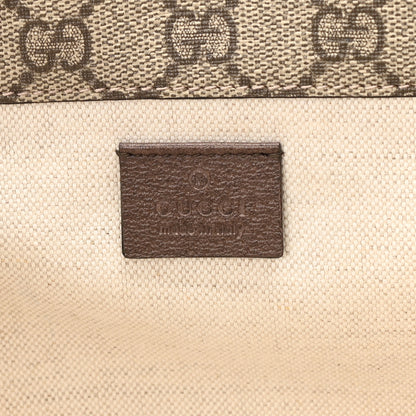 Gucci GG Supreme Monogram Web Small Neo Vintage Double Flap Messenger Bag Beige New Acero 5 of 7