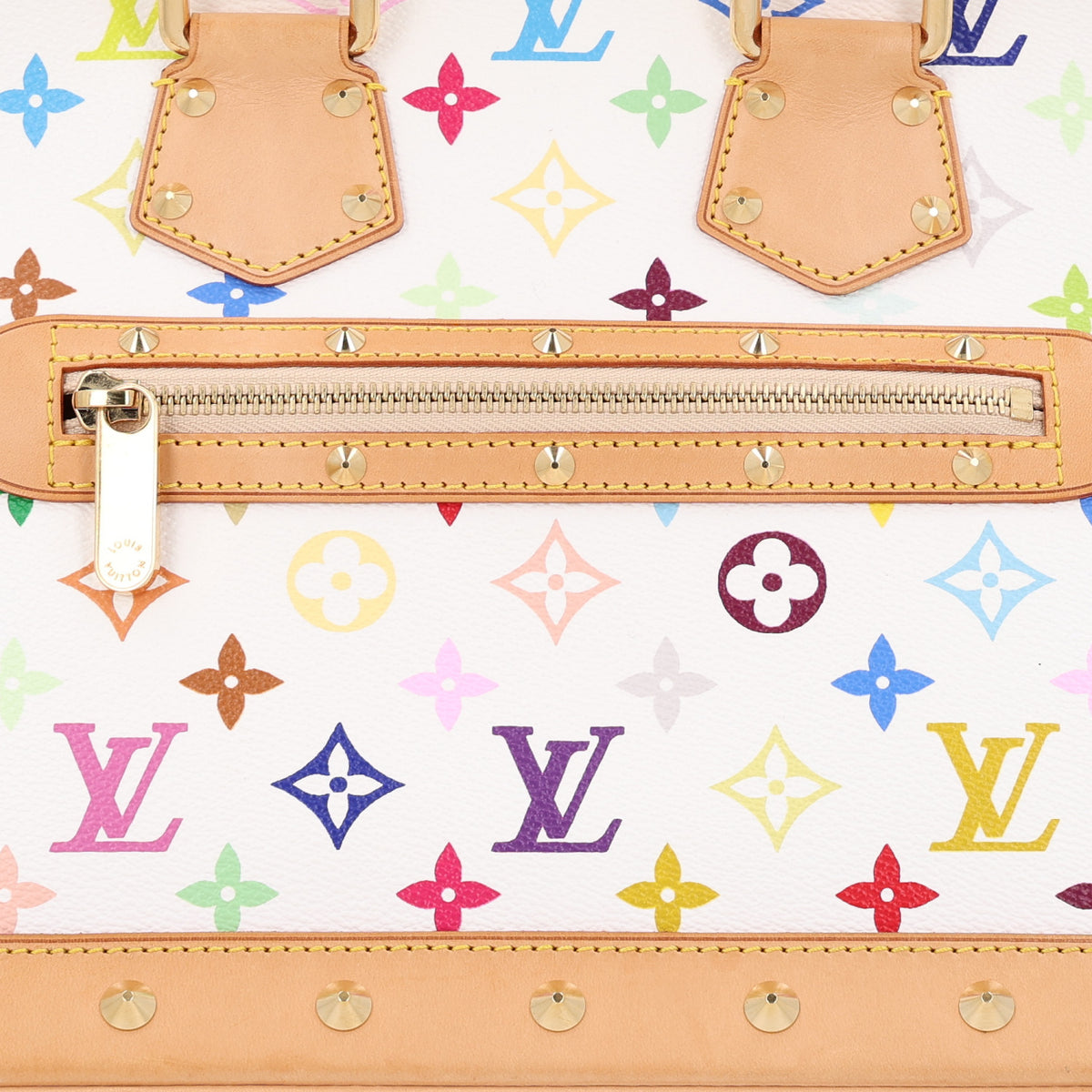 Louis Vuitton Monogram Multicolor Alma White 8 of 10