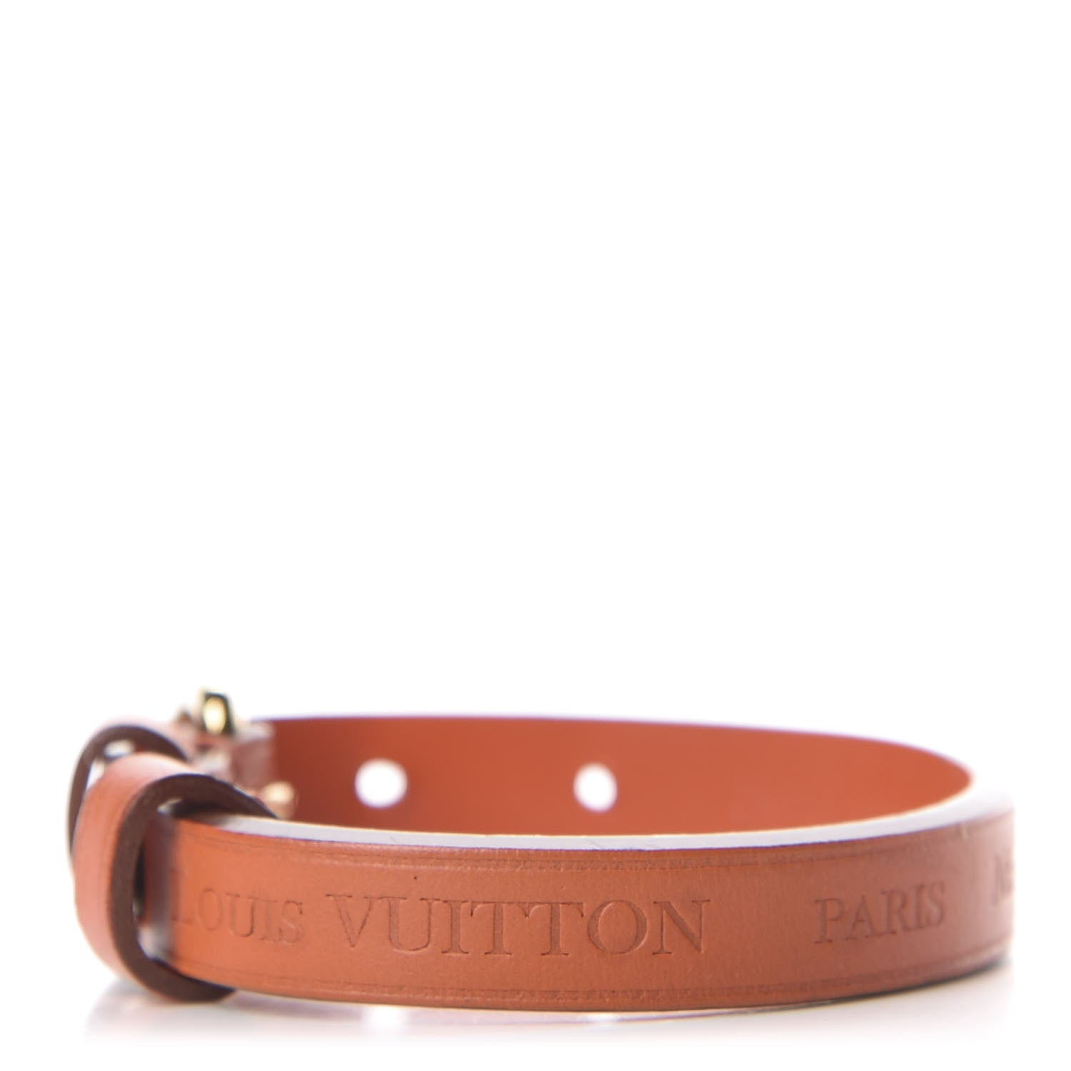 Louis Vuitton Calfskin Stamp It Bracelet 17 Piment 2 of 6