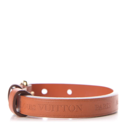 Louis Vuitton Calfskin Stamp It Bracelet 17 Piment 2 of 6