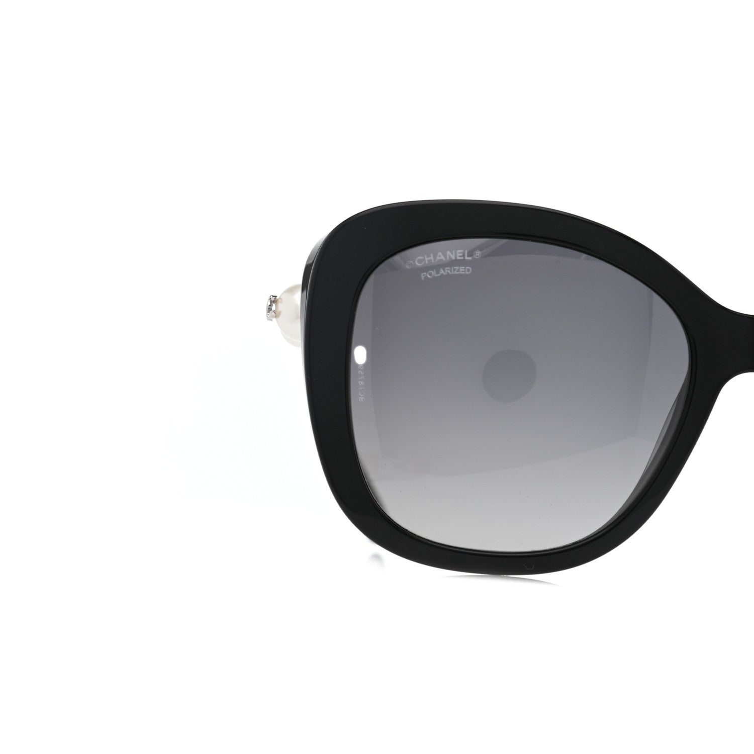 Chanel Acetate Pearl Sunglasses Black 7 of 7