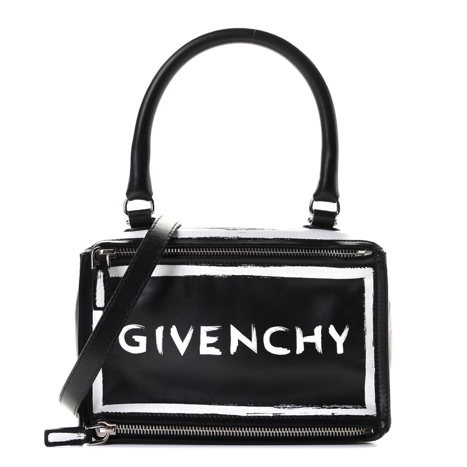 Givenchy Calfskin Small Logo Pandora Black 1 of 8