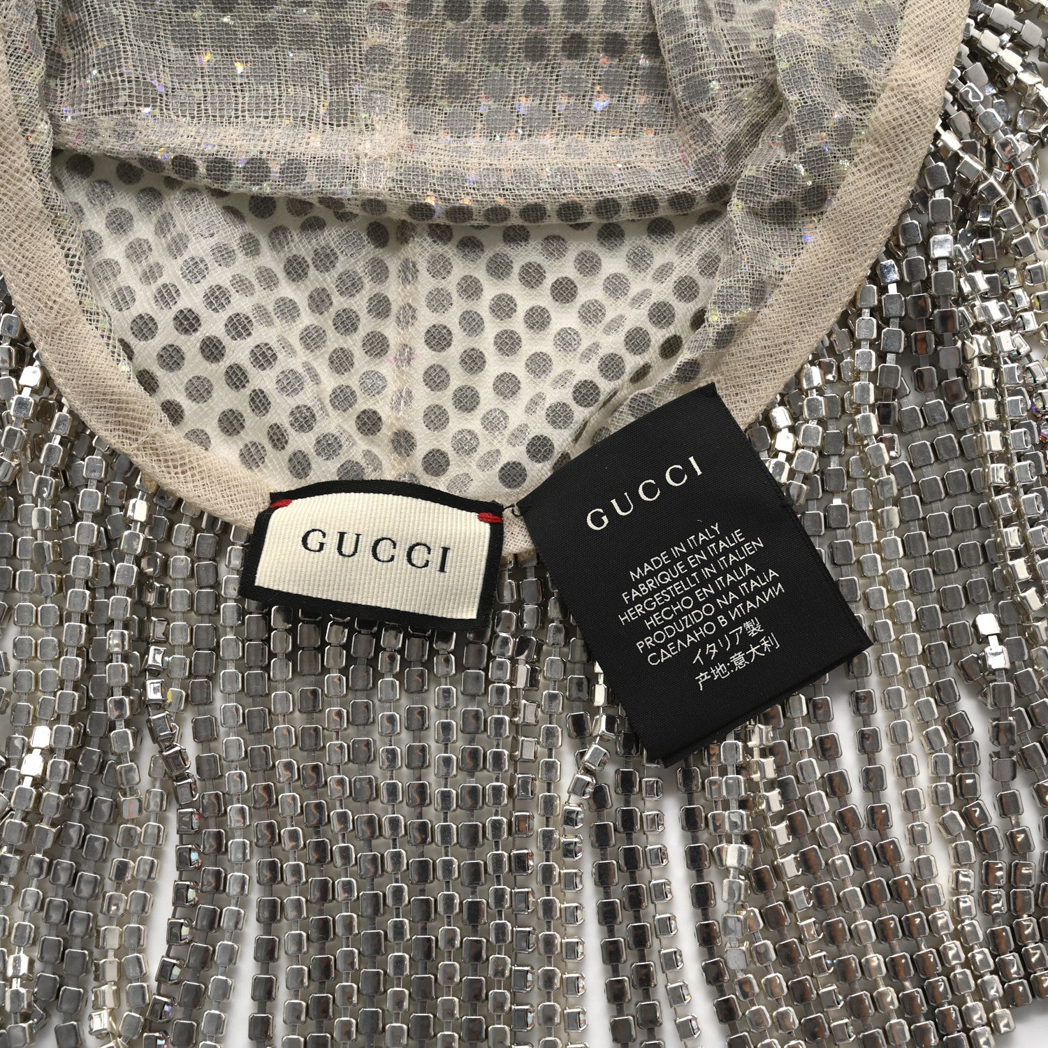 Gucci Swarovski Crystal Headpiece Silver 5 of 7