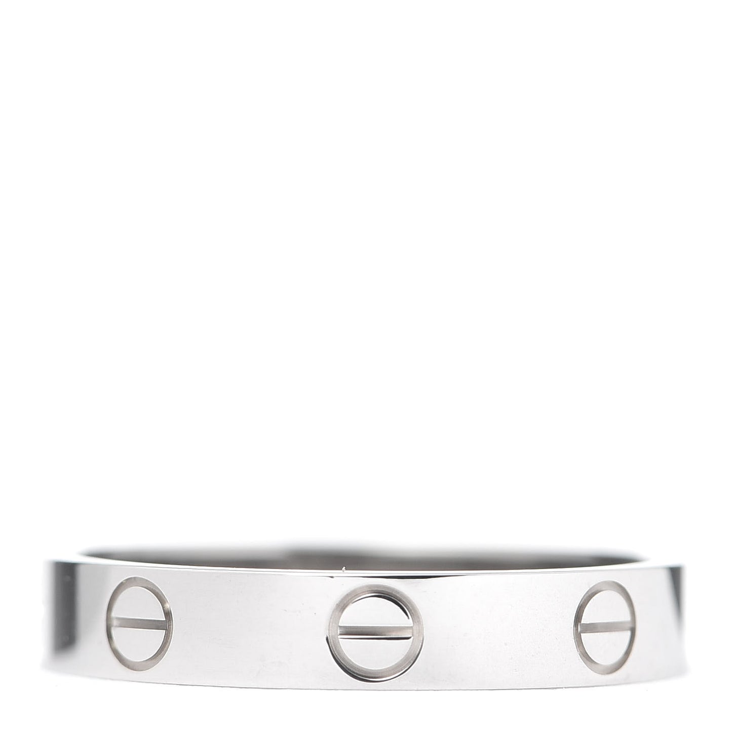 18K White Gold 3.5mm LOVE Wedding Band Ring 57 8
