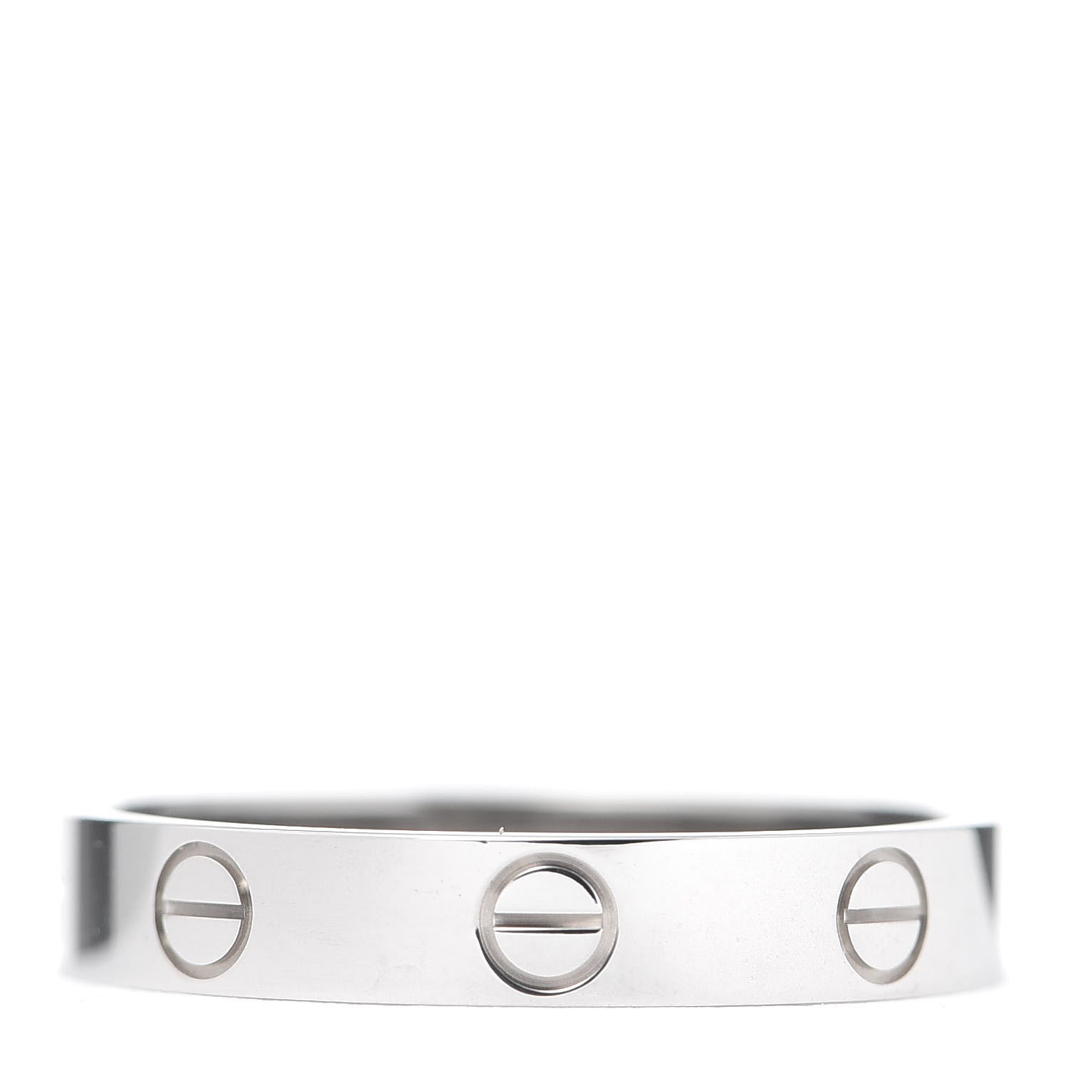 Cartier 18K White Gold 3.5mm LOVE Wedding Band Ring 57 8 1 of 5