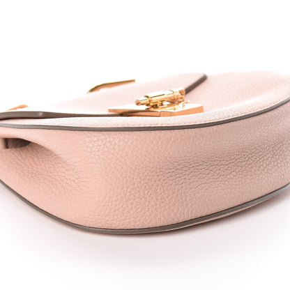 Chloe Grained Lambskin Mini Drew Shoulder Bag Cement Pink 8 of 9