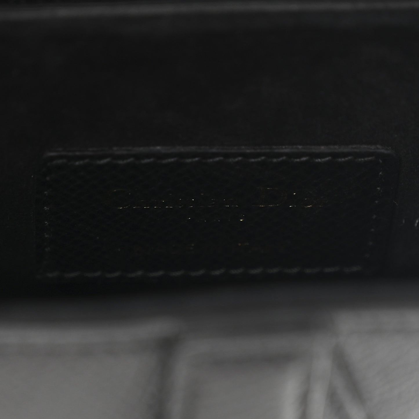 Grained Calfskin Mini Saddle Bag With Strap Black