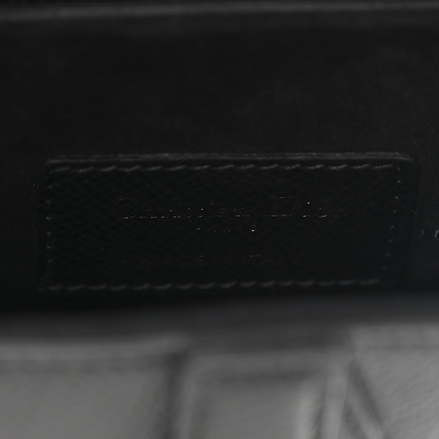 Christian Dior Grained Calfskin Mini Saddle Bag With Strap Black 6 of 11
