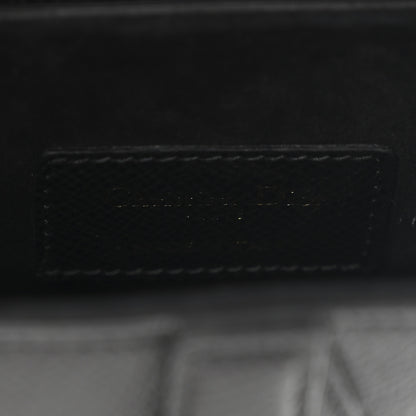 Christian Dior Grained Calfskin Mini Saddle Bag With Strap Black 6 of 11