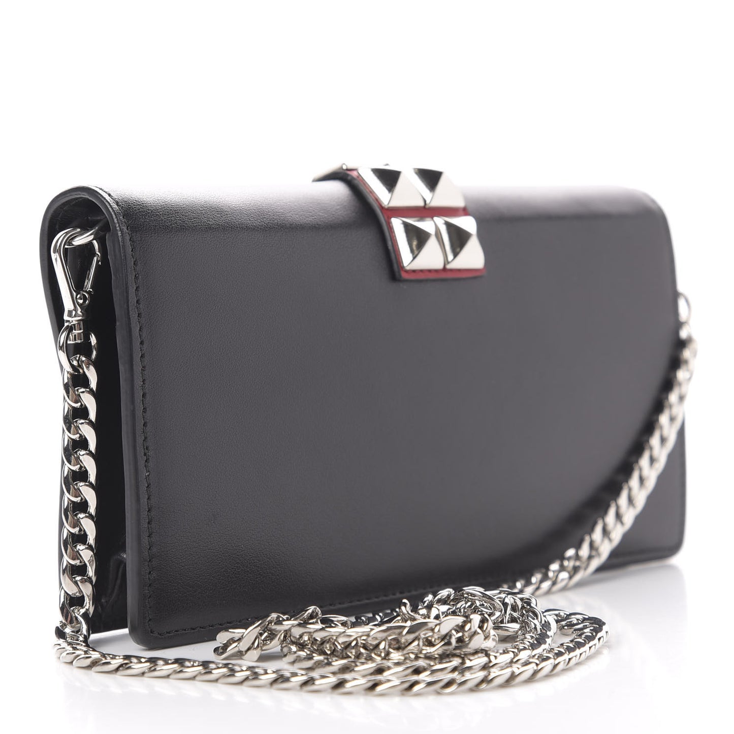 City Calfskin Studded Mini Elektra Crossbody Bag Black Fuoco