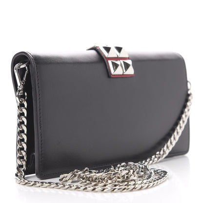 Prada City Calfskin Studded Mini Elektra Crossbody Bag Black Fuoco 3 of 10