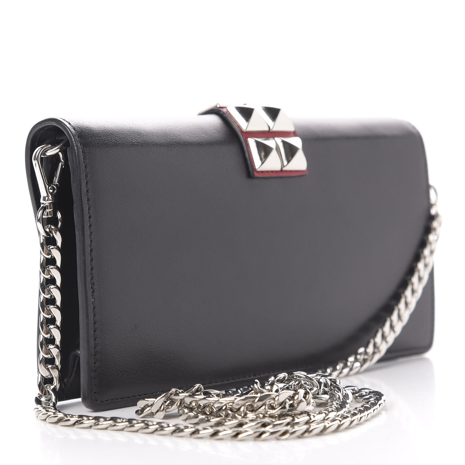 Prada City Calfskin Studded Mini Elektra Crossbody Bag Black Fuoco 3 of 10