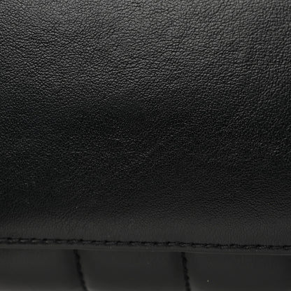 Saint Laurent Calfskin Y Quilted Monogram Small Loulou Chain Satchel Black 17 of 18